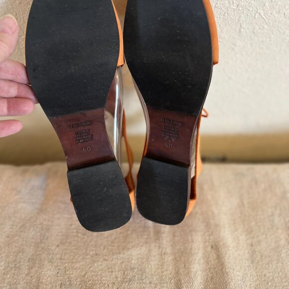 Cousin Woman's Suede Jenny Terra Cotta Bohemian Summer Sandals Sz 10 - Picture 6 of 9